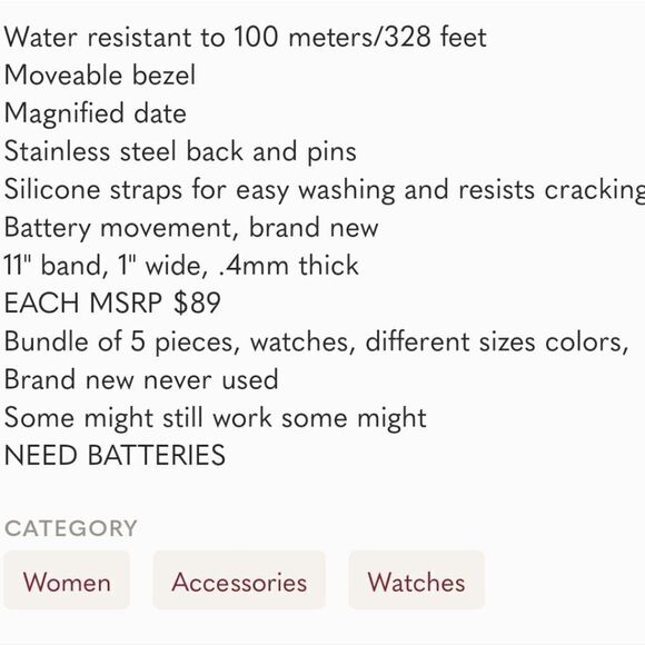 Michael's Swim/Diving ⌚️ assorted colors PERFECT GIFT NEW - Picture 5 of 16